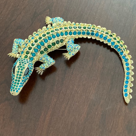 Oversized Gator Brooch/Pendant - Picture 3 of 5